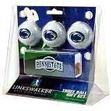 Penn State Nittany Lions NCAA 3 Golf Ball Gift Pack w/ Hat Clip