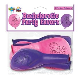 Pipedream Products Bachelorette Party Pecker Balloons 8 Pack