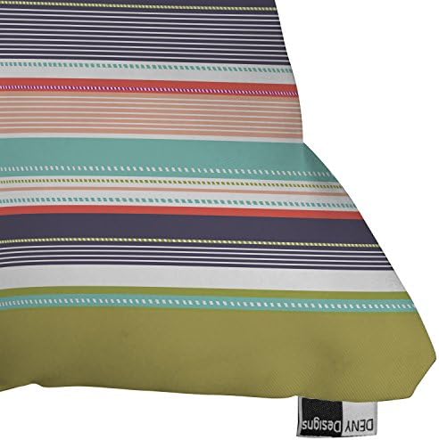 DENY Designs Wendy Kendall "Multi Stripe" Outdoor Throw Pillow, 26 by 26-Inch