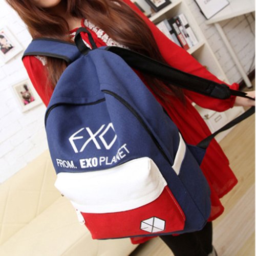 HP-LEISURE New Fashionable Large School Bags Shoulder Bag Canvas Backpack College Style