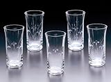 ひとくちビールグラス5個セット(あやめ)