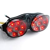 14 LED Brake Tail Lights Integrated Turn Signals Indicators Smoke For Yamaha R1 01-02... by OEM