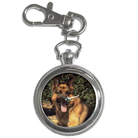 German Shepherd Key Chain Pocket Watch
