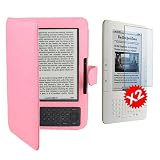 Neewer *PINK* Protective Leather Case Cover For Amazon Kindle 3 eBook E-Reader + 2x SCREEN PROTECTOR