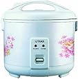 Tiger JNP-0720-FL 4-Cup (Uncooked) Rice Cooker and Warmer, Floral White