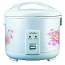 Tiger JNP-0720-FL 4-Cup (Uncooked) Rice Cooker and Warmer, Floral White