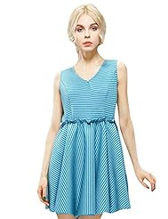 V-neck Cotton Sleeveless Spring  Dress
