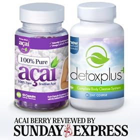 Acai Pure Colon Cleanse Combo Pack (1 Month Supply) - REVIEWED BY THE SUNDAY EXPRESS