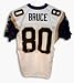 Isaac Bruce Autographed St. Louis Rams Puma Authentic NFL Football Jersey (White)