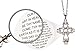 AngelStar 13852 Magnifier Pendant, Heart Cross