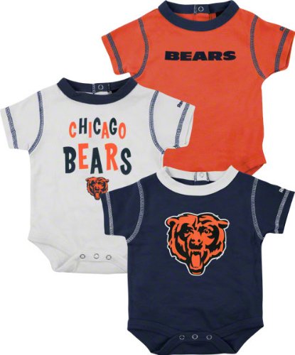 Chicago Bears Infant 3-Piece Creeper Set