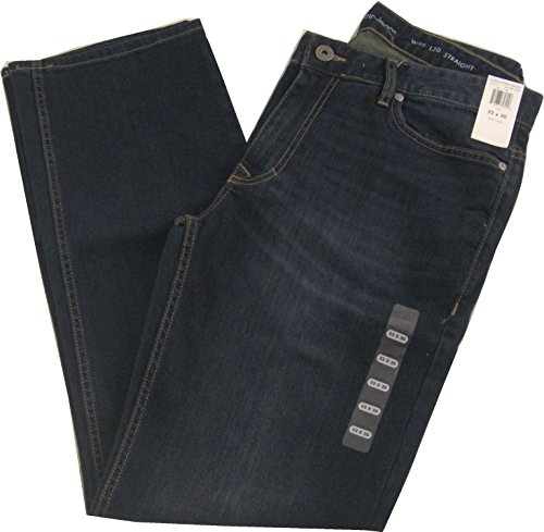 Calvin Klein Mens Straight Leg Jeans (32 X 34, DARK WASH)