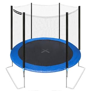 Ultrafit Jumper trampoline de jardin 251 cm avec Filet de Securite jusqu'a 150 kg