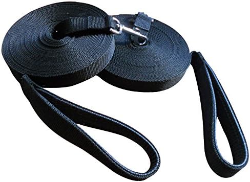 LuWees 10m Padded Handle Durable Dog Leash Black