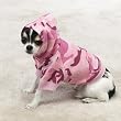 Dog Sweatshirt - Pink Camo Dog Hoodie - X-Small (XS)