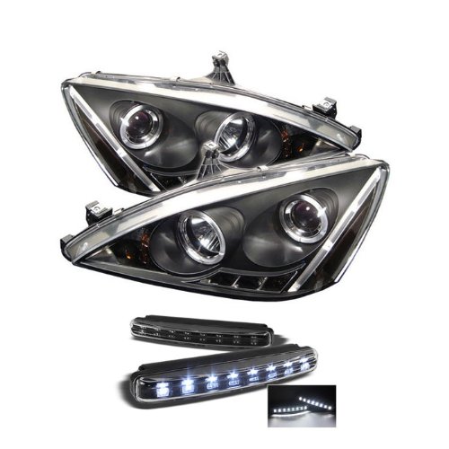 How Do You want Honda Accord Halo LED Replaceable LEDs Black Projector