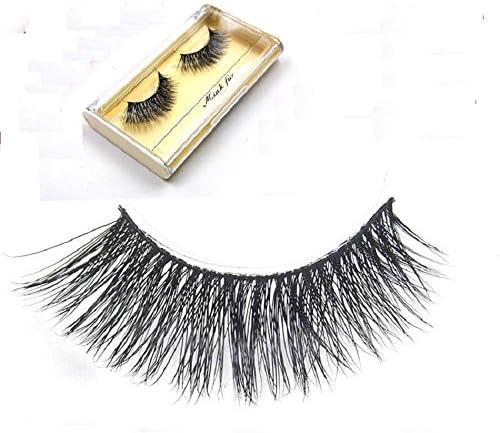 Mink Hair Natural False Eyelash Fake Eyelash Eye Makeup Cosmetics Lash Perfect Gift for Besties (Minklashf02)