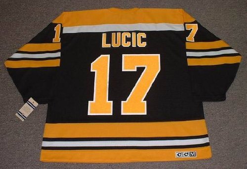 MILAN LUCIC Boston Bruins CCM Vintage Throwback NHL Hockey Jersey, MEDIUM