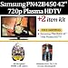 51lsZBaZ9uL. SL75  Samsung PN42B450 42 720p Plasma HDTV + 6ft High Speed Braided HDMI Cable + Ultimate Performance Screen Cleaning Kit