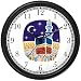 Mecca or Makkah al-Mukarramah - The Kaaba - during the Hajj Moslem or Muslim Theme Wall Clock by WatchBuddy Timepieces (Black Frame)