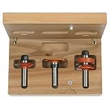 CMT 855.803.11 3-Piece Glass Panel 1/2-Inch Shank Router Bit Set