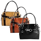 Womens Faux Leather Rina Rich Complete Delight Shoulder Handbag Purse (different colors available)