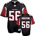 Keith Brooking Black Reebok NFL Atlanta Falcons Kids 4-7 Jersey - Medium (5/6)