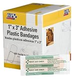 First Aid Only 1 X 3 Plastic Bandage, 250-Count Boxes (Pack of 2)