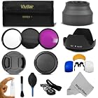 67MM Professional Accessory Kit for DSLR Cameras, CANON (18-135mm EF-S IS STM, EF 70-200mm f/4L), NIKON (18-105mm f/3.5-5.6 AF-S DX VR ED Nikkor, 70-300mm f/4.5-5.6G) Lenses - Includes: Vivitar Filter Kit (UV, CPL, FLD) + Carry Case + Lens Hood (Tulip and Collapsible) + Flash Diffuser Set + Lens Cap (Center Pinch and Snap On) + Cap Keeper Leash + Deluxe Cleaning Kit + MagicFiber Microfiber Lens Cleaning Cloth
