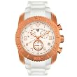 Swiss Legend Men's Commander Chronograph White Rubber Strap Watch