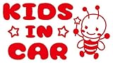 Sticker Shop Haru KIDS IN CAR ステッカー ハチの妖精 レッド