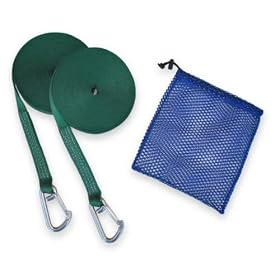 2ea. 60ft. Jackline Straps with Stainless Steel Hooks by 