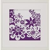 Green Frog Art Flower Power Series Framed Art, Purple by Green Frog Art