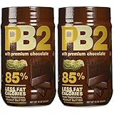 Bell Plantation PB2 Chocolate Peanut Butter, 1 lb Jar (2-pack)