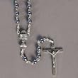 First Communion Rosaries with 5mm Hematite Beads and 16.5mm Chain