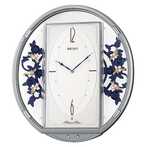 Seiko Melodies in Motion Wall Clock Plays One of Twelve Hi-Fi Melodies #QXM158SRH by Seiko