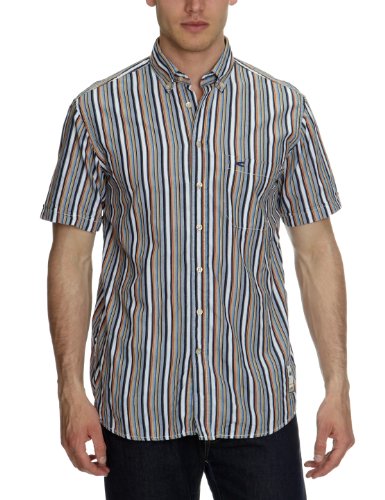 Camel Active Herren Freizeithemd Regular Fit, gestreift 296125, Gr. 52 (L), Blau (18 navy) Preisvergleich