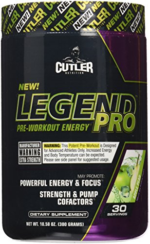 Cutler Nutrition Legend Pro Pre-Workout Energy Formula, Apple Pear, 300 Gram