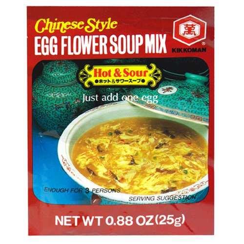 Kikomn Egg Hot and Sour Soup, 0.88-Ounce Boxes (Pack of 12) by Hot & Sour Soup Mixes