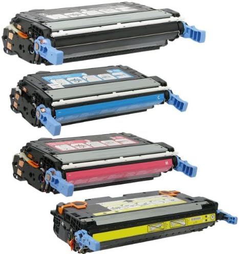 Toner Tech © HP CP4005 Toner Cartridge - Set (CB400A, CB401A, CB402A, CB403A) Professionally Made for HP Series Printers