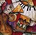 Jazz It Up I HIGH QUALITY MUSEUM WRAP CANVAS Print Eric Waugh 20x20