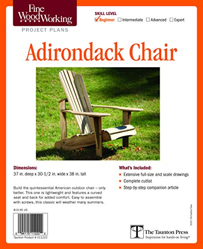 Fine Woodworking's Adirondack Chair Plan (Fine Woodworking Project Plans)