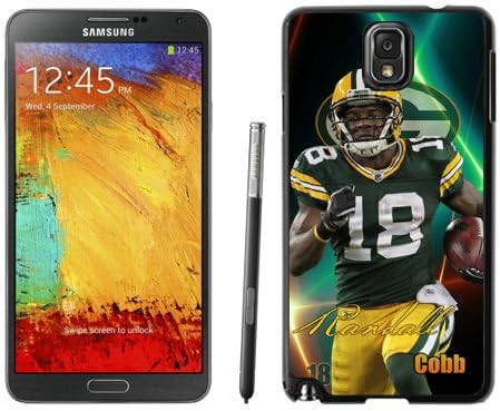 WOWCASE Green Bay Packers Randall Cobb NFL Rugged Case for Samsung Galaxy Note 3, NFL Samsung Note 3 case-Christmas Gift