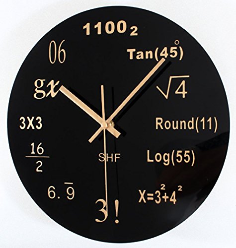 理系はおもわず欲しくなる!? 壁掛け 数式時計 ポップクイズクロック 【AG Logistics】