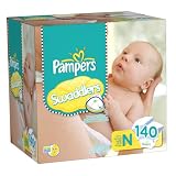 Pampers Swaddlers Diapers Size 0 Giant Pack 140 Count