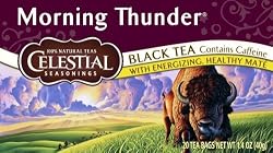 Celestial Seasonings Black Tea, Morning Thunder, 20-Count Tea Bags (Pack of 6)