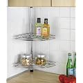 WENKO Teleskopregal BASIC - K�chenregal - Regal f�r K�che - Eckregal