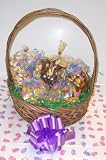 Review Scott's Cakes  / Scott's Cakes Large Peanut and Pretzel Lovers Easter Basket Handle Bunny Hop Wrapping