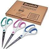 Scotch Precision Ultra Edge Scissors, 8 Inch, 3-Pack (1458-3AMZ)