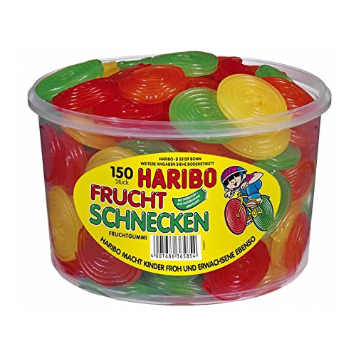 Haribo Frucht Schnecken,3er Pack (3x 1.2 kg)
